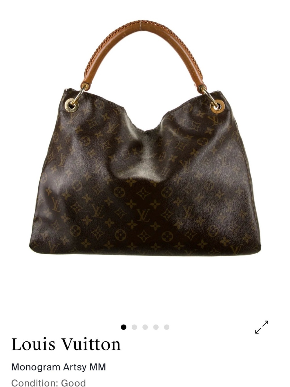 Louis Vuitton Monogram Artsy MM Tote in Brown and Tan- The Real Real with pics - Picture 13 of 13